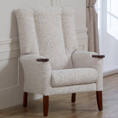 Fabric Bridgwater High Back Chair | Shackletons