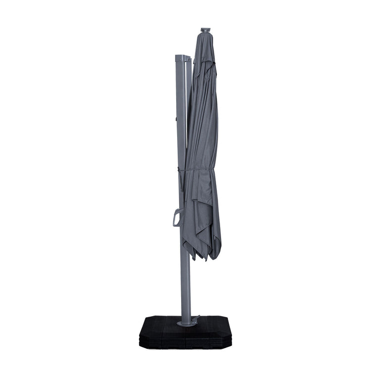 Homeflair -Zeus 3m Square Rotating Cantilever Parasol