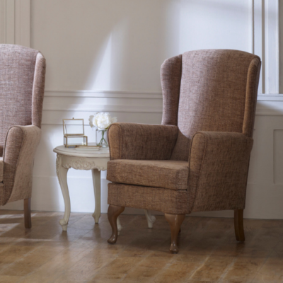 Fabric Bakewell High Back Chair | Shackletons