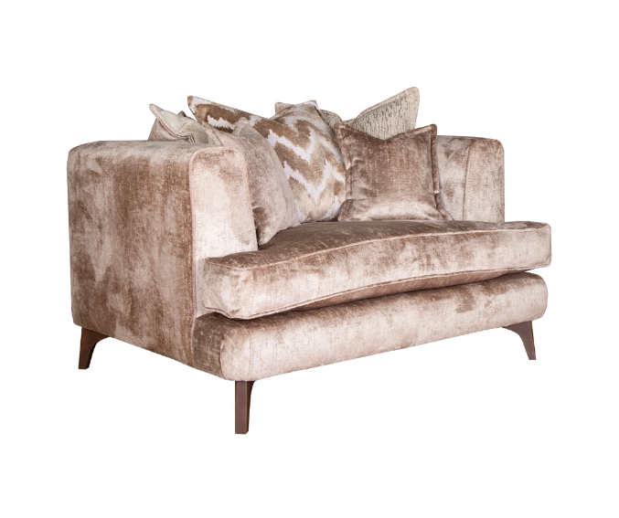 Cancun Fabric Sofa Collection, Standard or Feather Pillow Back