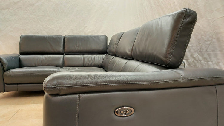 Palermont Ex-Display Leather Electric Recliner Corner Sofa | EXPAL