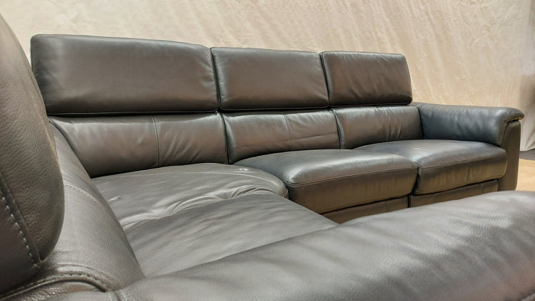 Palermont Ex-Display Leather Electric Recliner Corner Sofa | EXPAL