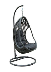 Rattan Vasilia Grey Hanging Egg Chair | Vasi503G