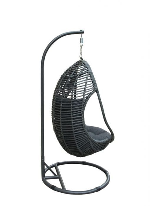 Rattan Vasilia Grey Hanging Egg Chair | Vasi503G