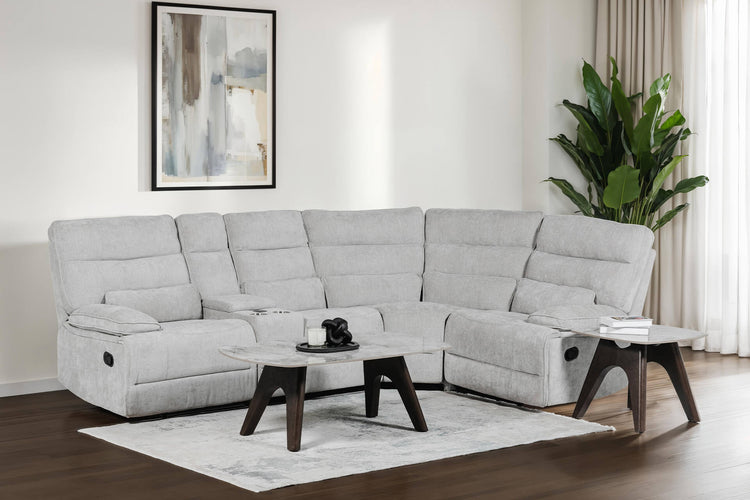 Eloise Grey Fabric Manual Recliner Sofa Collection | VIDA Living