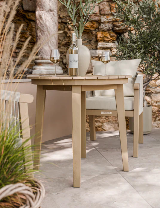 Royal Craft - Roma 2 Seater Round Sunray Bistro Set with Roma Dining Chairs