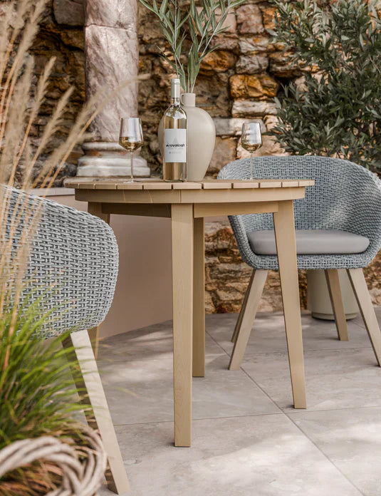Royal Craft - Roma 2 Seater Round Sunray Bistro Set with Sol Dining Chairs
