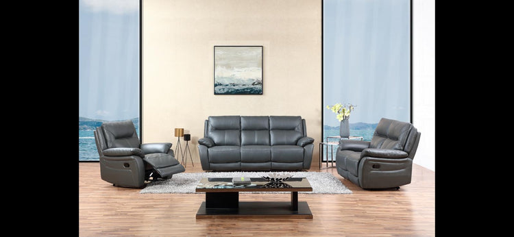 Rimini Leather Sofa Collection | Red Rose