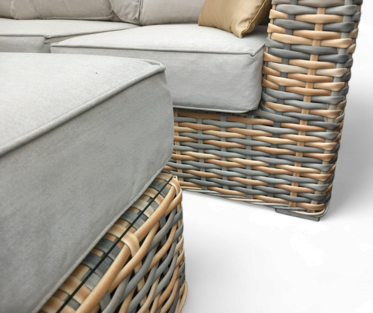 Rattan Brown Malibu Corner Sofa Set | MALI168MJ