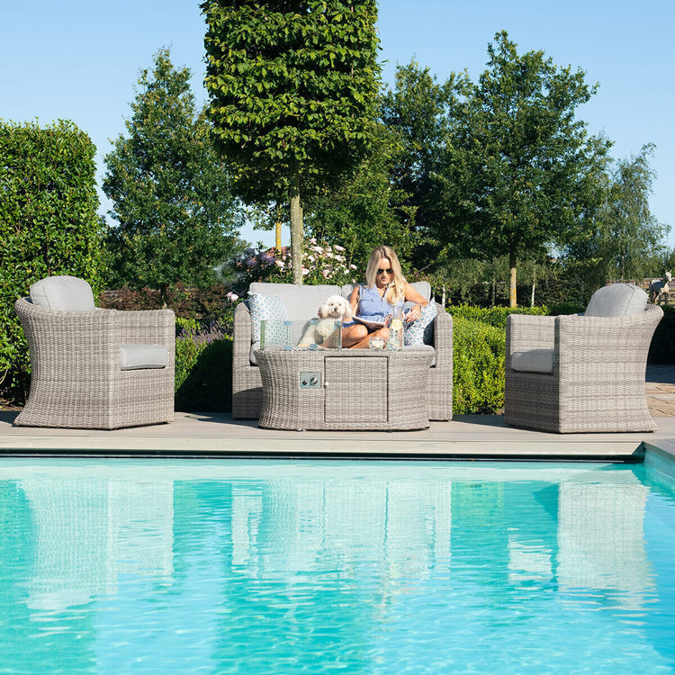 Homeflair – Oxford 2 Seat Rattan Sofa Set