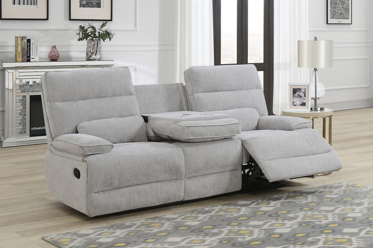 Eloise Grey Fabric Manual Recliner Sofa Collection | VIDA Living