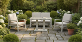 Neptune Aluminium 4 Seater Sofa Set with Lift and Rise Table | Nept0506