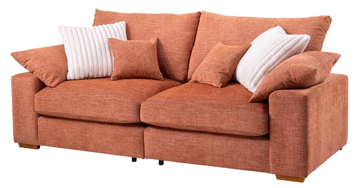 Midsummer Modular Chenille Sofa Collection with Feather Seats