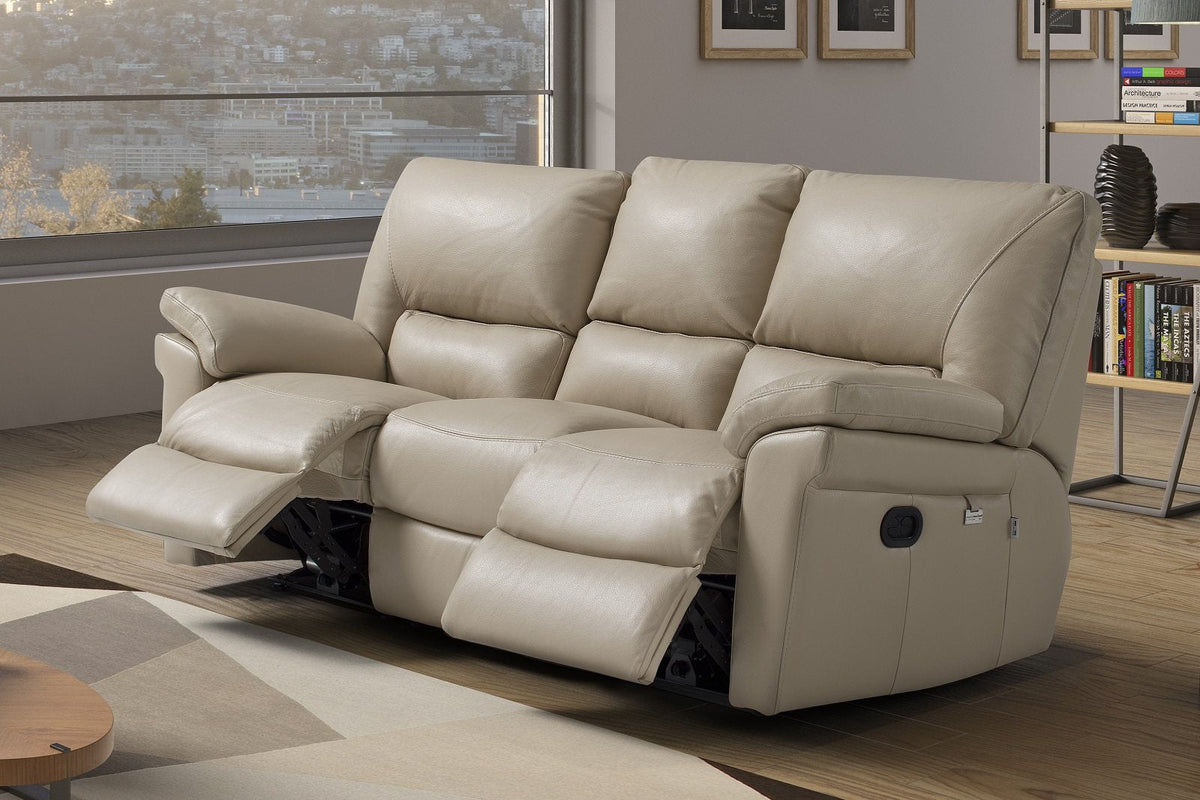 Charlton Italian Leather Sofa & Corner, Static, Manual or Electric