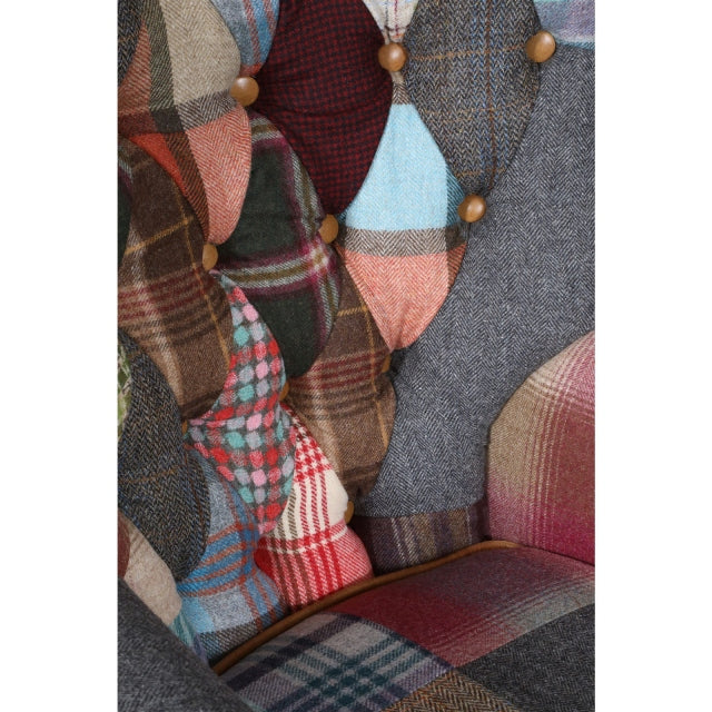 Barnard Fabric Patchwork Chair | Vintage