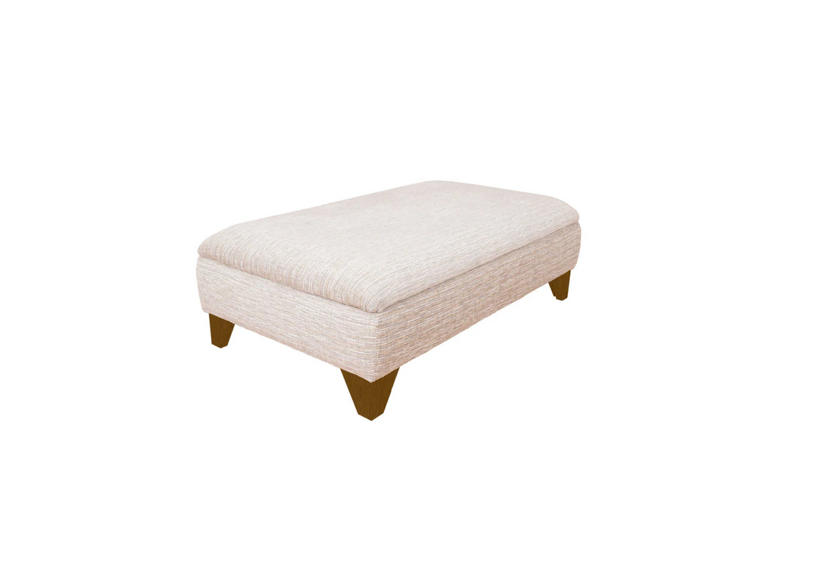 Austin Two-Tier Back Fabric Sofa Collection with Storage Footstool