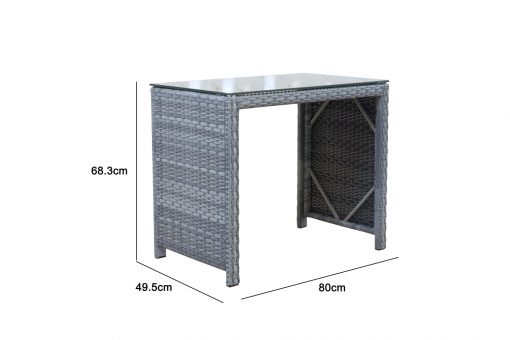 Halo Corner Sofa Set with Firepit Table and Side Table | HALO28FGG