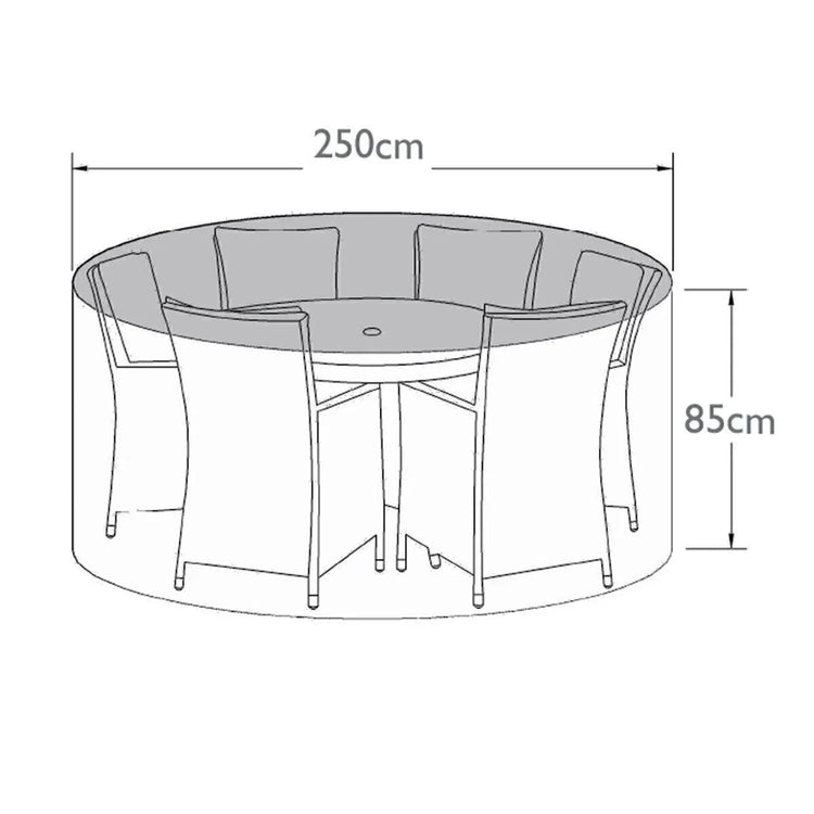 Homeflair -6 Seat Round Dining Set