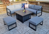 Alarna Small Corner with Gas Lift Table + Benches | Alar0451_0475