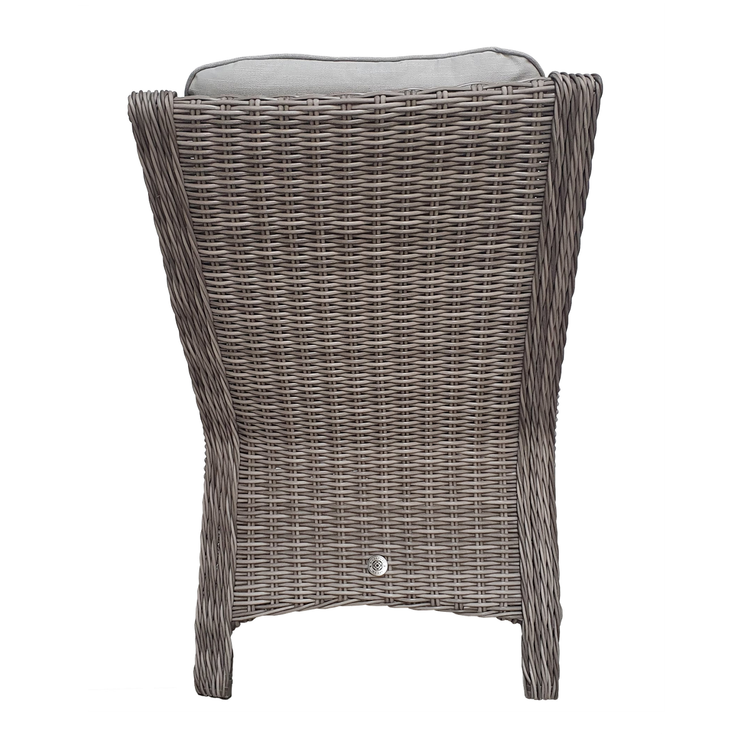 Alexandra Rattan High Back Armchair in Grey | Alex0177