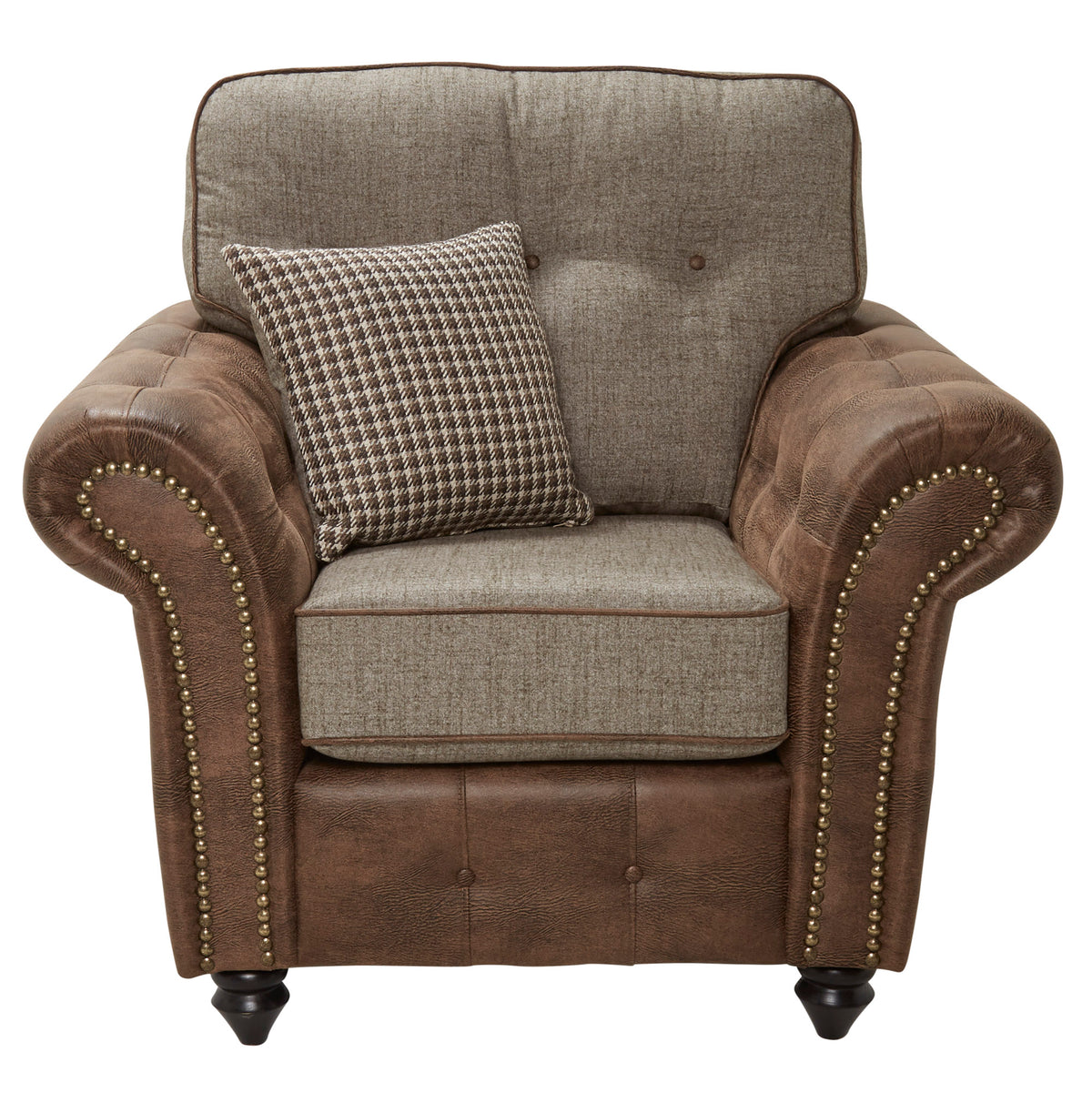 Barcelona Studded Fabric Sofa & Corner Collection