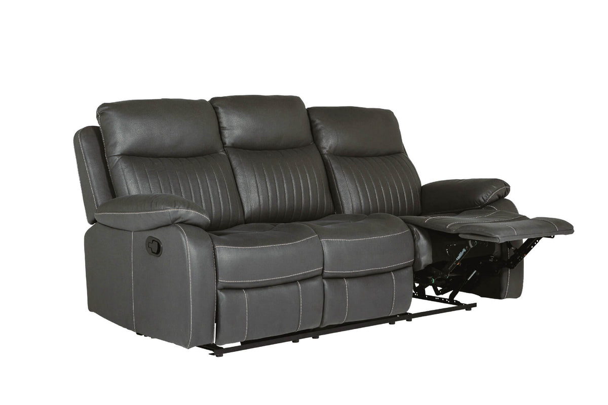Barkley Fabric Manual Recliner Sofa Collection, Grey or Brown