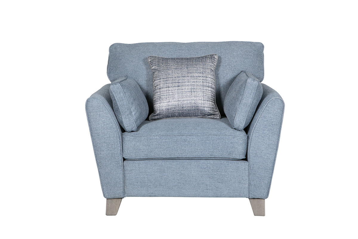 Cantrell Linen Look Fabric Sofa Collection with Sofa Bed