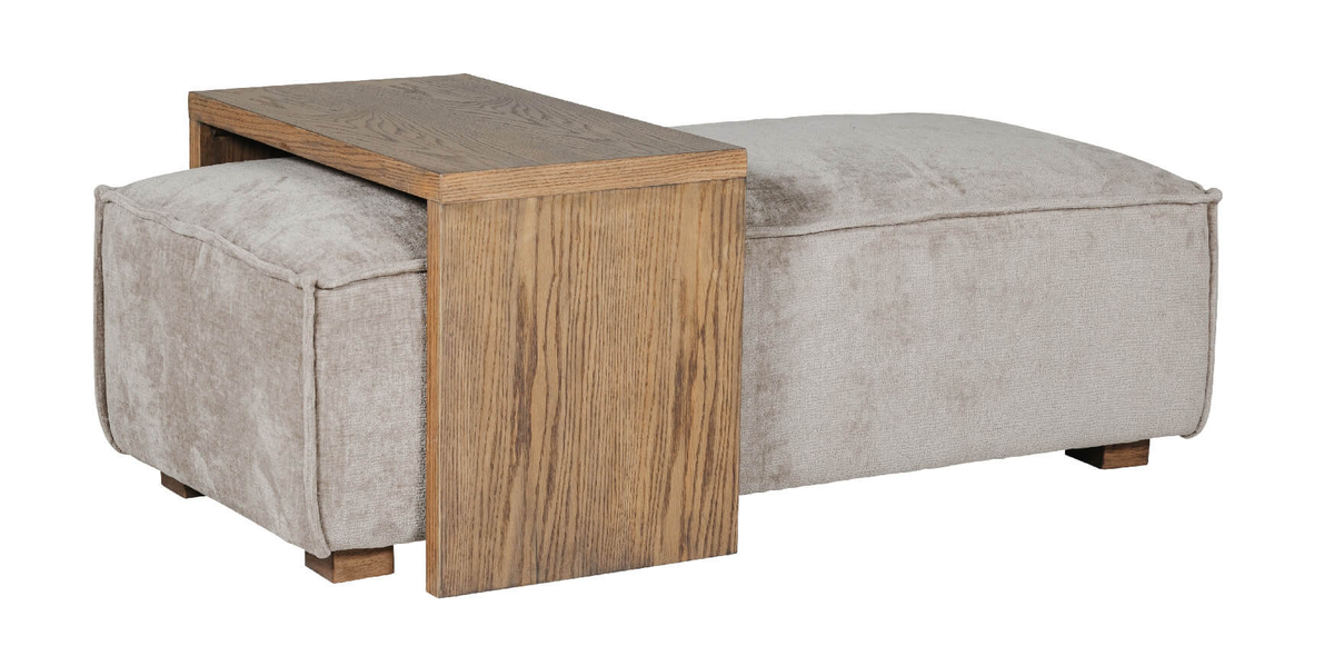Bodhi Modular Fabric Corner Sofa Collection with Footstool Table