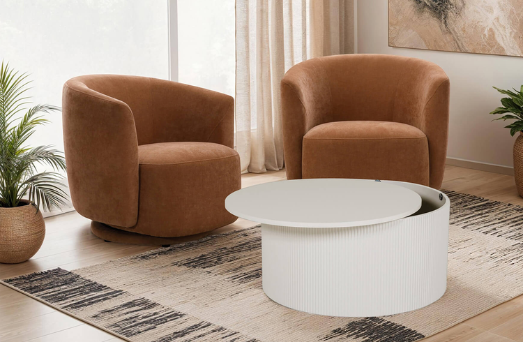 Bodhi Swivel Accent Chair | VIDA Living