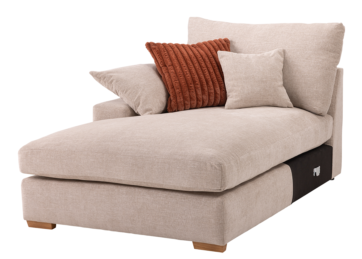 Midsummer Modular Chenille Sofa Collection with Feather Seats