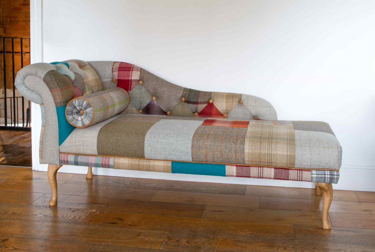 Chester LHF Patchwork Chaise | Vintage