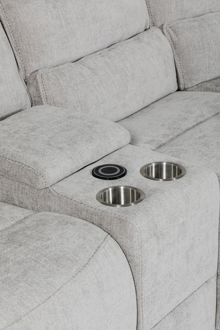 Eloise Grey Fabric Manual Recliner Sofa Collection | VIDA Living