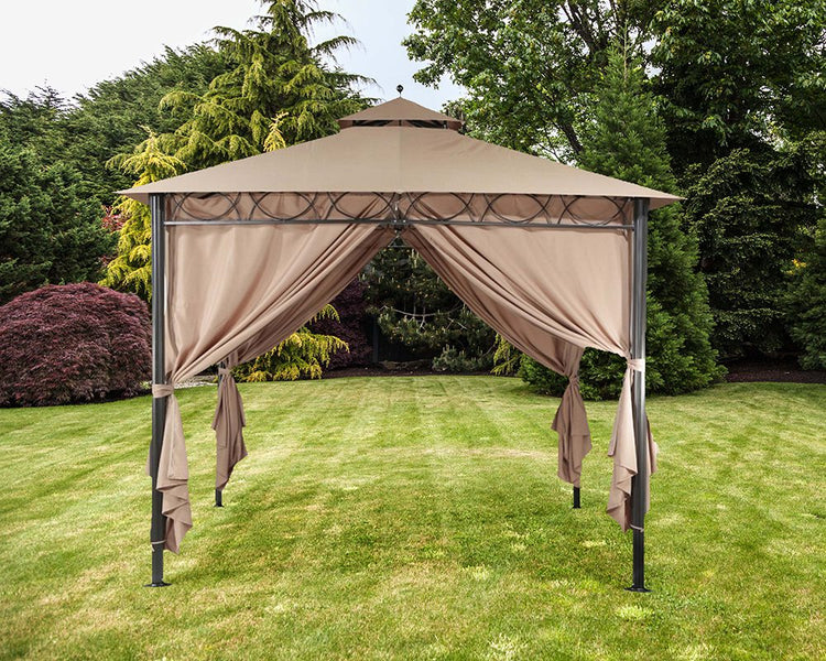 Dubai Gazebo 3x3m Mocha Brown | DUBGAZ3X3 | AMIR