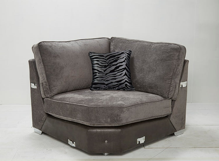 Modular Bespoke Glimmer Fabric Sofa Collection | Red Rose
