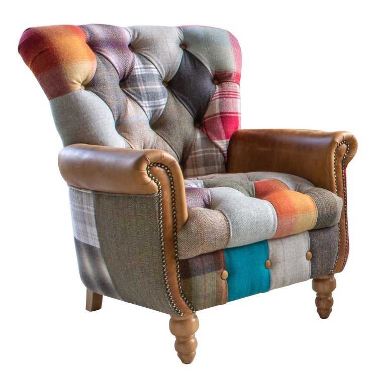 Patchwork Gotham Harlequin Chair | Vintage