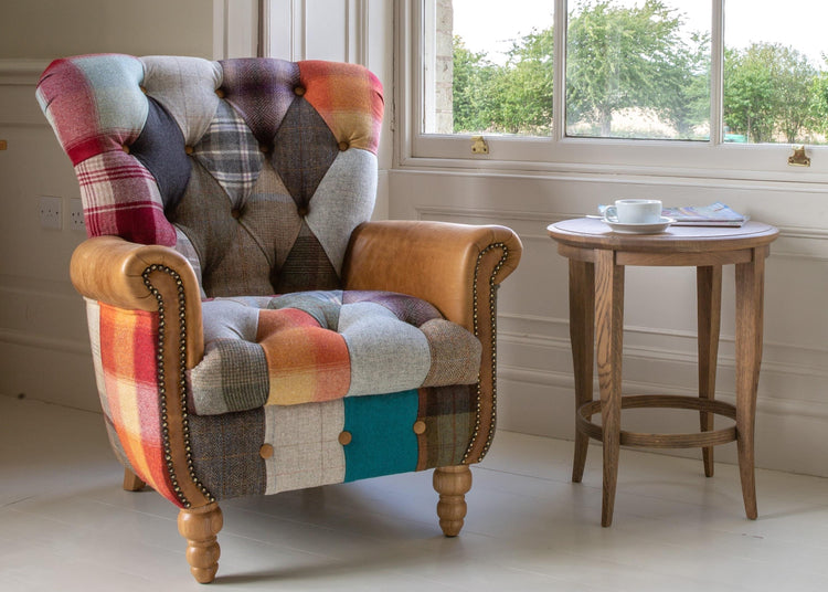 Patchwork Gotham Harlequin Chair | Vintage