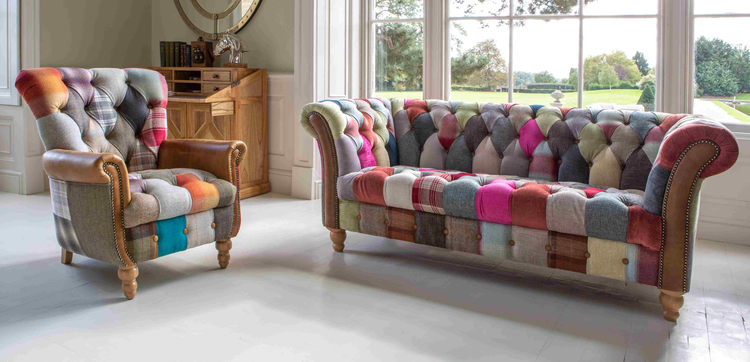 Harlequin Patchwork 2 Seater Sofa | Vintage