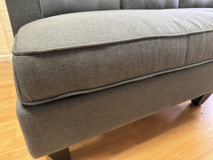 Liam Ex-Display Grey Fabric 3 Seater Chaise Sofa + Chair | EXLIA