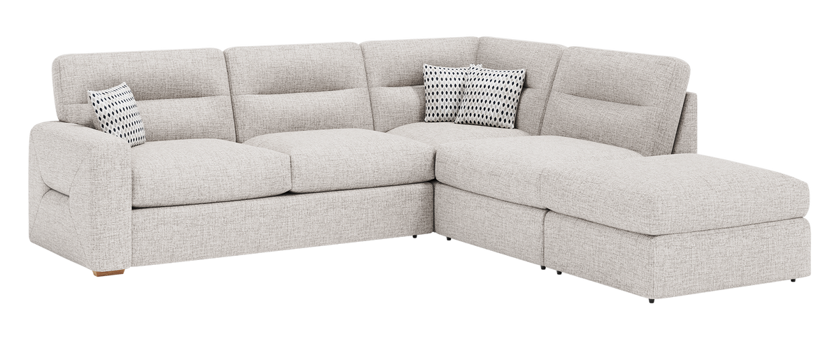 Melrose Fabric Sofa & Chaise Collection with Two-Tier Cushions