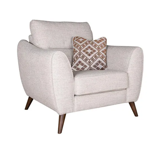 Molly Fabric Sofa Collection on Tapered Legs, Standard or Pillow Back