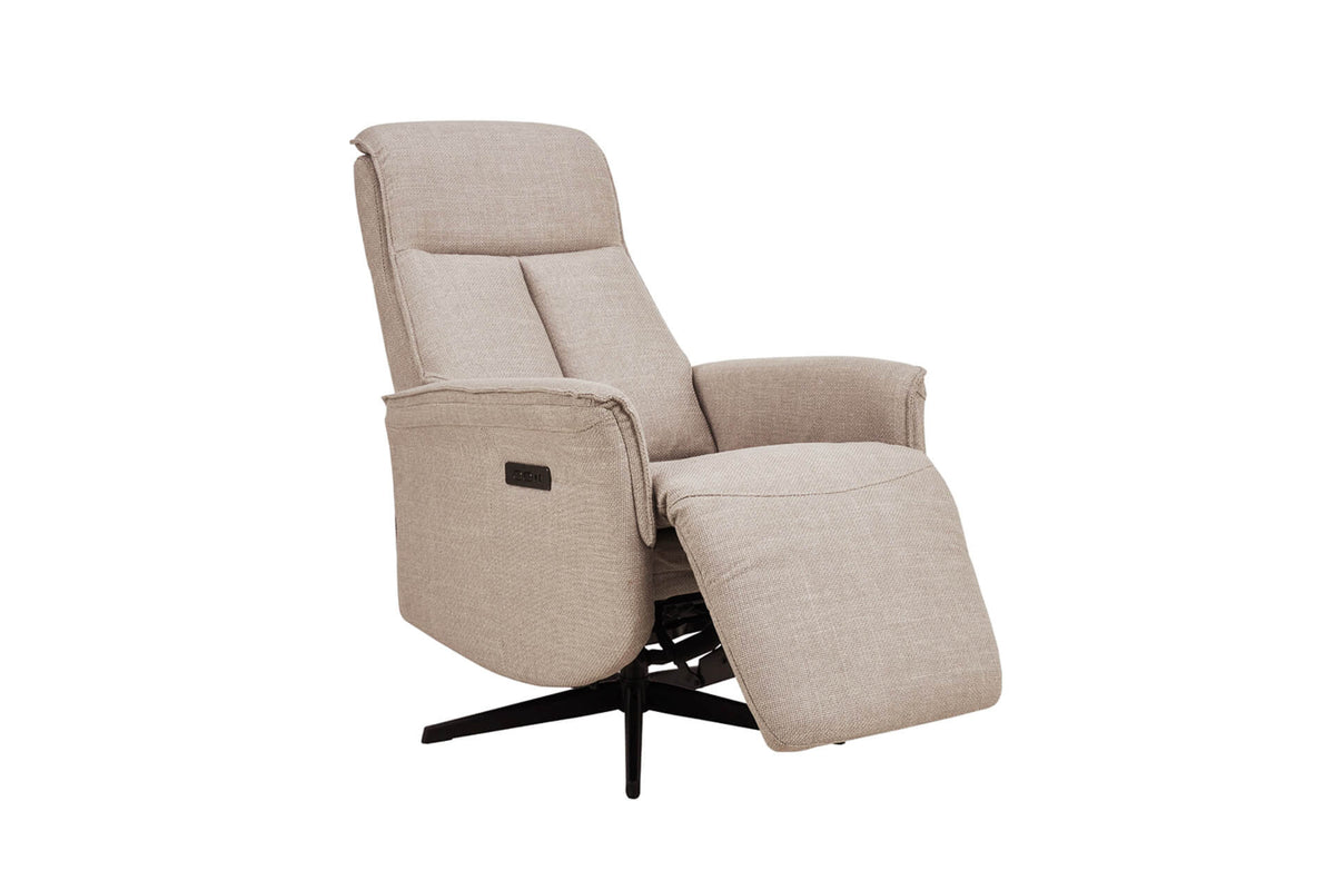 Riya Electric Reclining Swivel Accent Chair with USB and Battery Pack