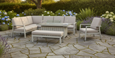 Neptune Rectangular Corner Sofa with Firepit Table | Nept0512