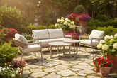 Nettlestone 4 Seater Sofa Set with Nesting Tables | Nett0577