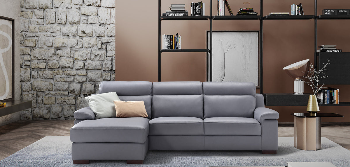 Eldorado Italian Leather Sofa & Chaise Collection