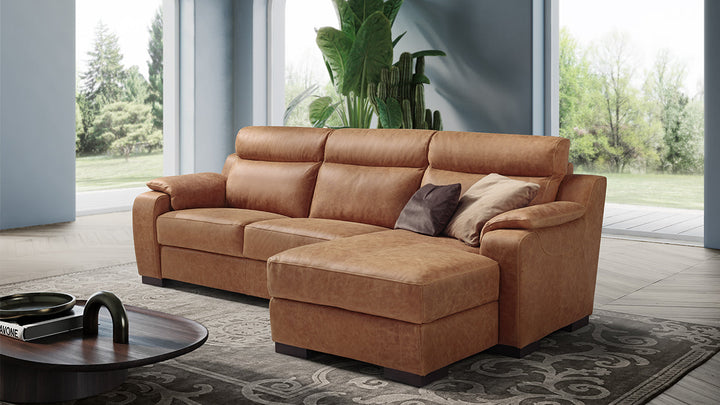 Ethos Italian Leather Sofa & Chaise Collection | Newtrend Concepts Italia
