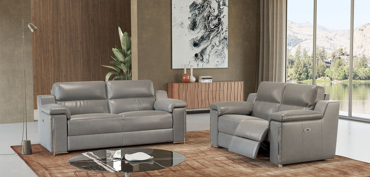 Haribo Modular Italian Leather Sofa with Adjustable Headrest & Chaise | Newtrend Concepts Italia