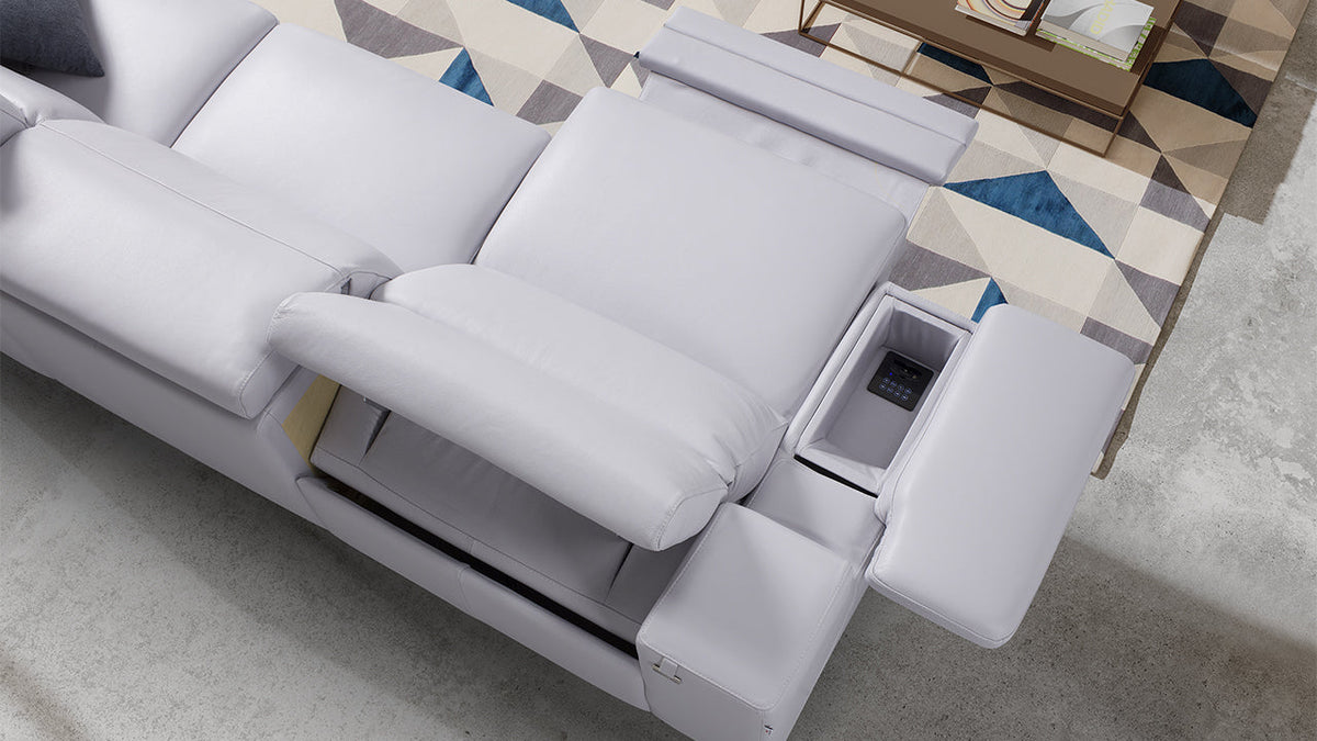 Hypnose Deep Low Italian Leather Sofa & Corner