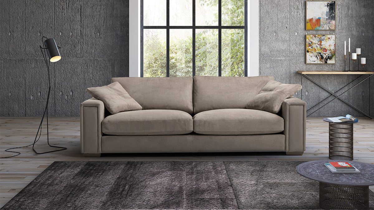 Iseo Low Leather Sofa Collection