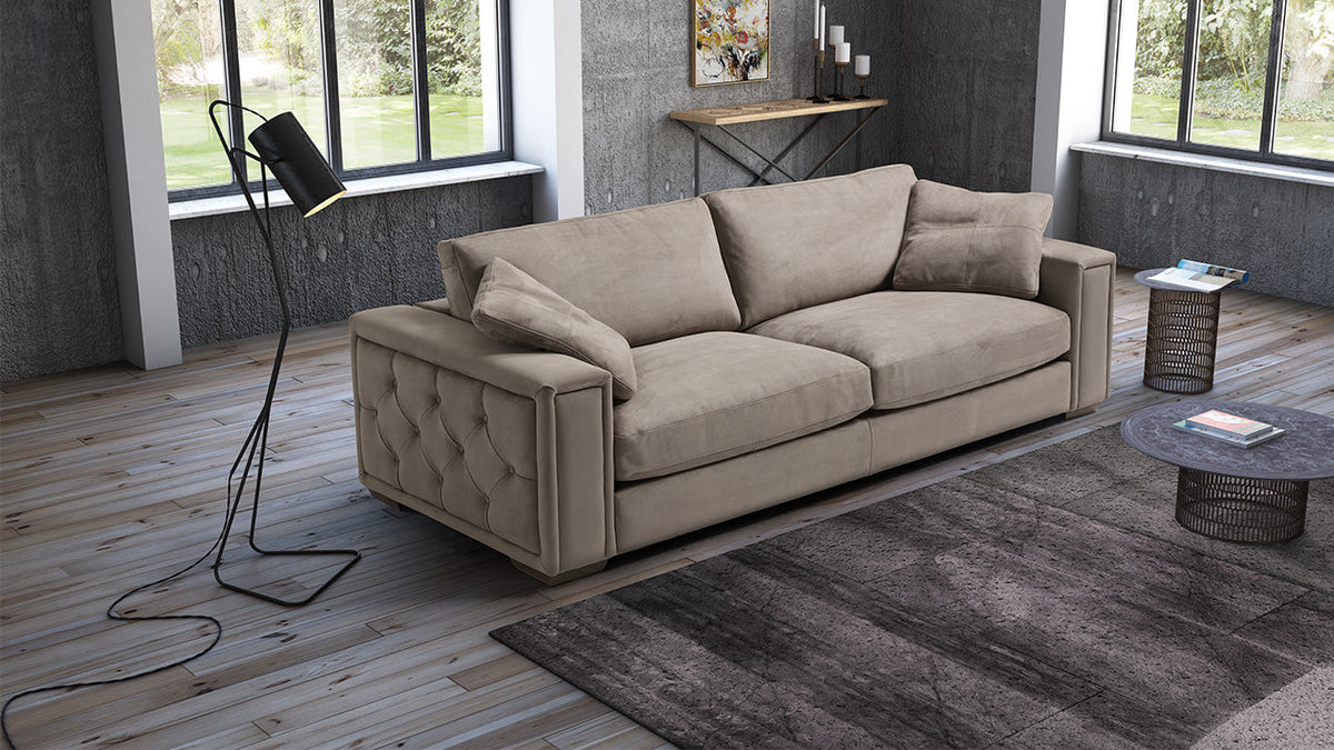 Iseo Low Leather Sofa Collection