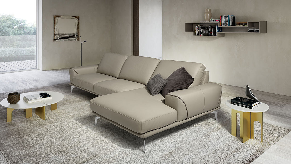 Kaylee Italian Leather Sofa & Chaise Collection